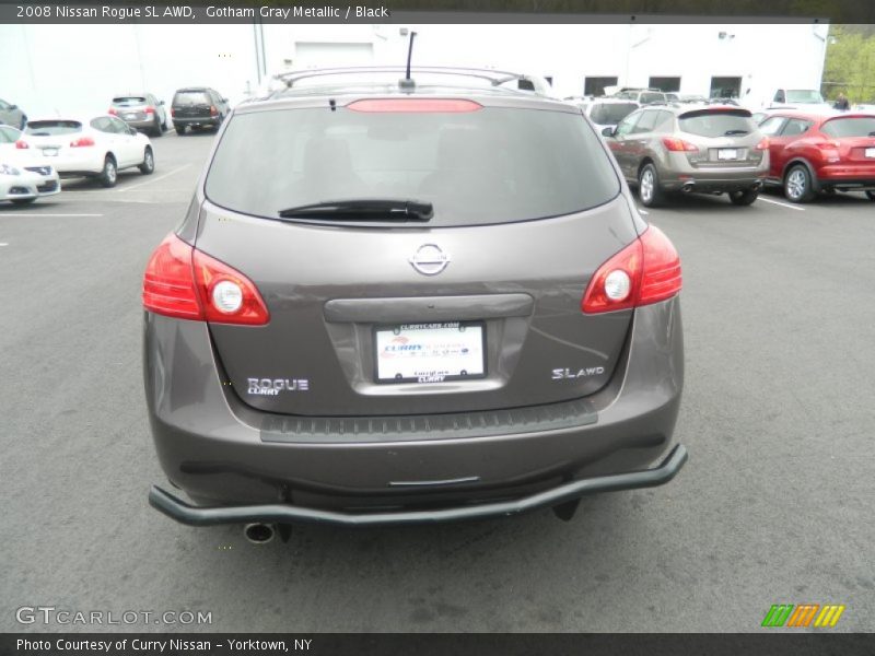 Gotham Gray Metallic / Black 2008 Nissan Rogue SL AWD