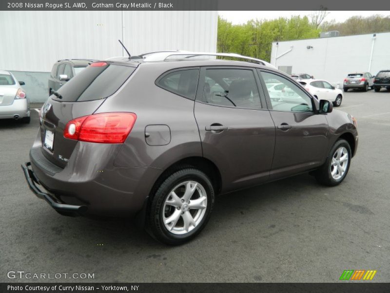 Gotham Gray Metallic / Black 2008 Nissan Rogue SL AWD