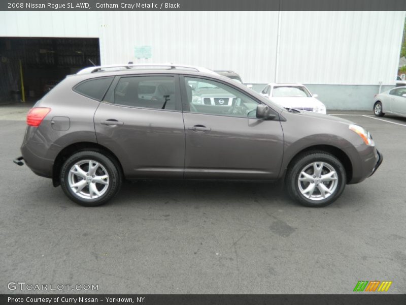 Gotham Gray Metallic / Black 2008 Nissan Rogue SL AWD