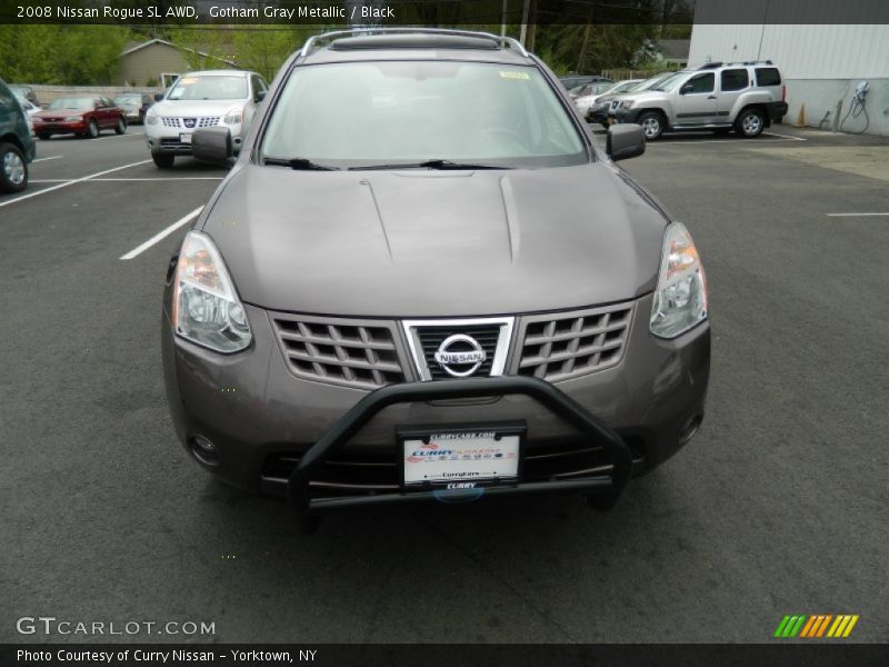 Gotham Gray Metallic / Black 2008 Nissan Rogue SL AWD