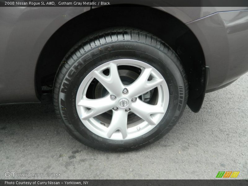 Gotham Gray Metallic / Black 2008 Nissan Rogue SL AWD