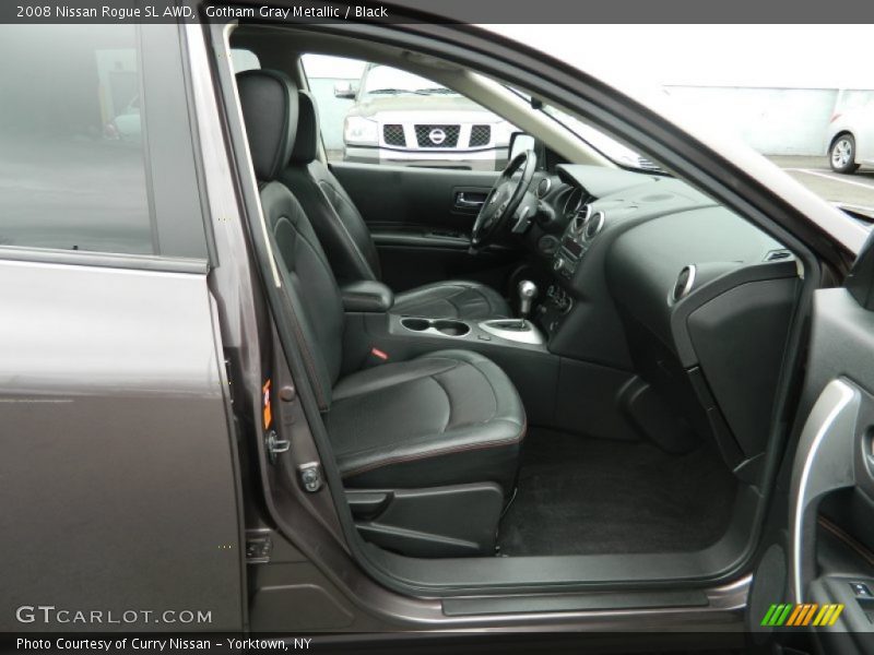 Gotham Gray Metallic / Black 2008 Nissan Rogue SL AWD