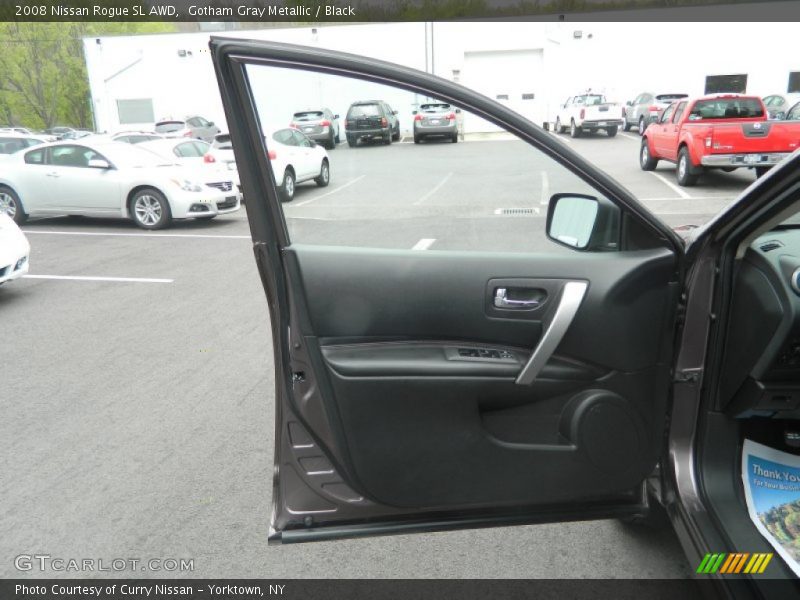 Gotham Gray Metallic / Black 2008 Nissan Rogue SL AWD
