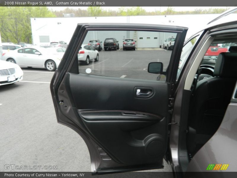Gotham Gray Metallic / Black 2008 Nissan Rogue SL AWD