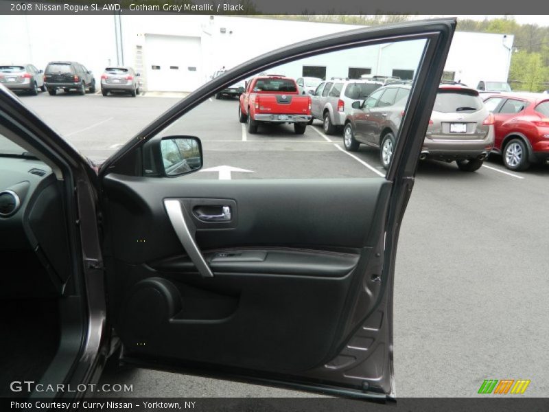 Gotham Gray Metallic / Black 2008 Nissan Rogue SL AWD