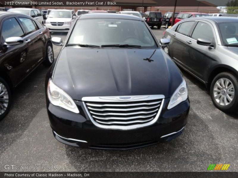 Blackberry Pearl Coat / Black 2012 Chrysler 200 Limited Sedan