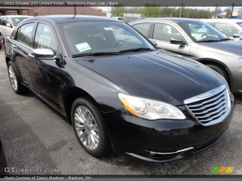 Blackberry Pearl Coat / Black 2012 Chrysler 200 Limited Sedan