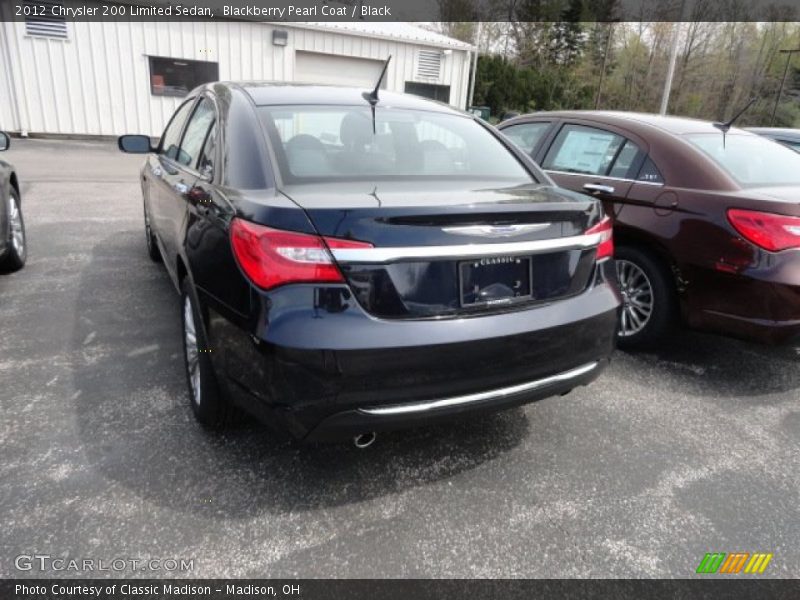 Blackberry Pearl Coat / Black 2012 Chrysler 200 Limited Sedan