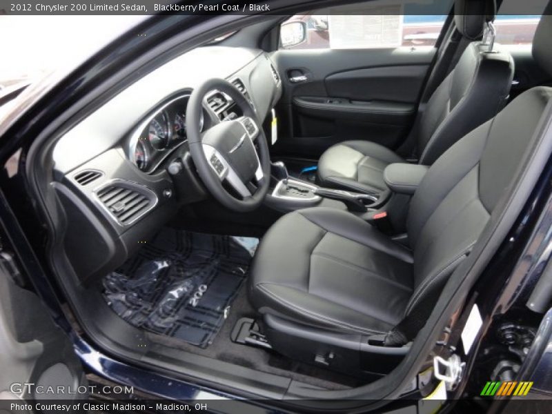 Blackberry Pearl Coat / Black 2012 Chrysler 200 Limited Sedan
