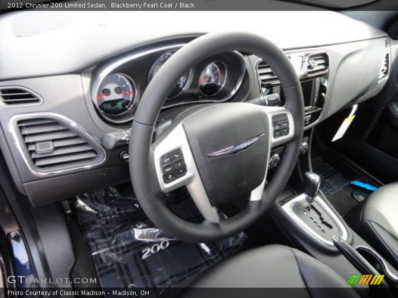 Blackberry Pearl Coat / Black 2012 Chrysler 200 Limited Sedan