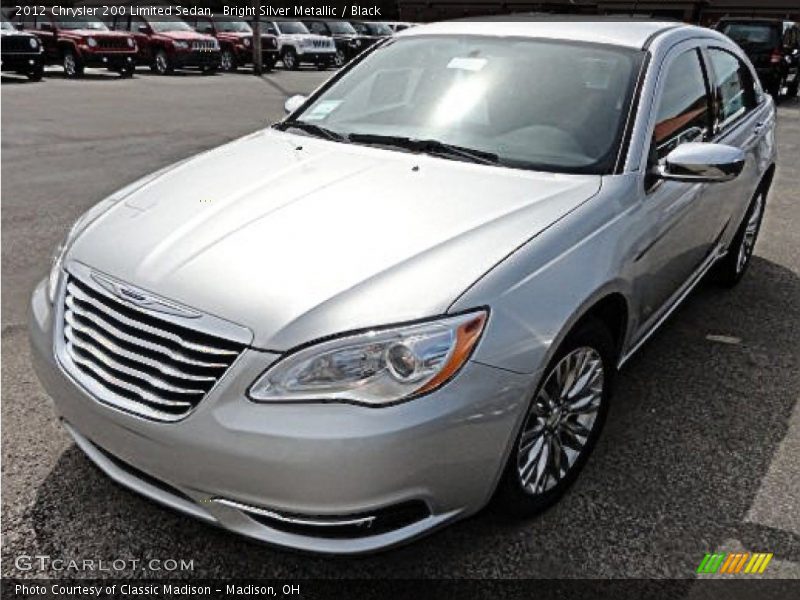 Bright Silver Metallic / Black 2012 Chrysler 200 Limited Sedan