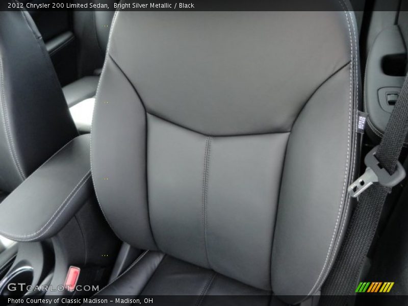 Bright Silver Metallic / Black 2012 Chrysler 200 Limited Sedan