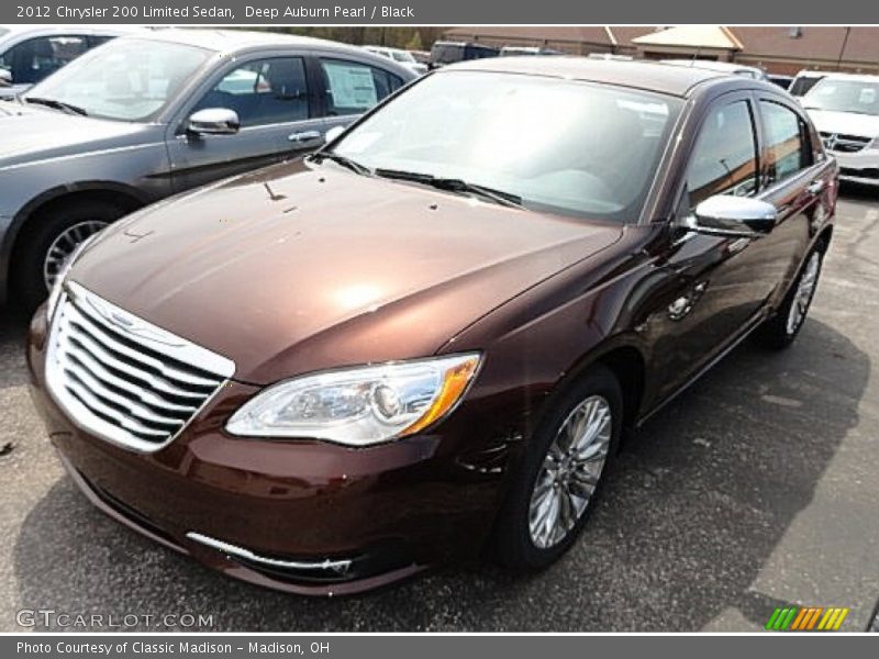 Deep Auburn Pearl / Black 2012 Chrysler 200 Limited Sedan
