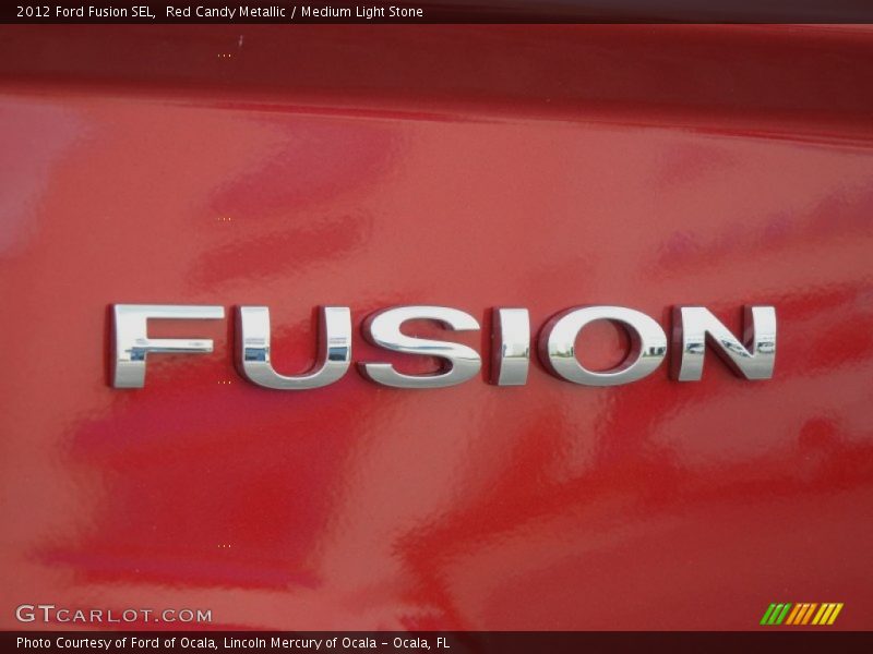 Red Candy Metallic / Medium Light Stone 2012 Ford Fusion SEL