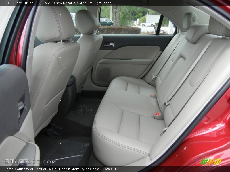 Red Candy Metallic / Medium Light Stone 2012 Ford Fusion SEL