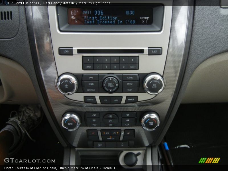 Red Candy Metallic / Medium Light Stone 2012 Ford Fusion SEL