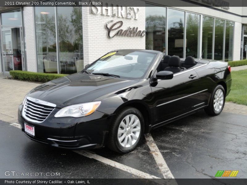 Black / Black 2011 Chrysler 200 Touring Convertible
