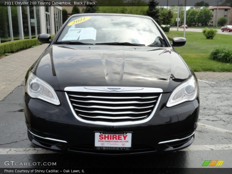 Black / Black 2011 Chrysler 200 Touring Convertible