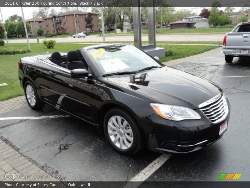 Black / Black 2011 Chrysler 200 Touring Convertible