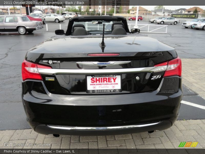 Black / Black 2011 Chrysler 200 Touring Convertible