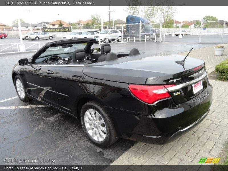 Black / Black 2011 Chrysler 200 Touring Convertible