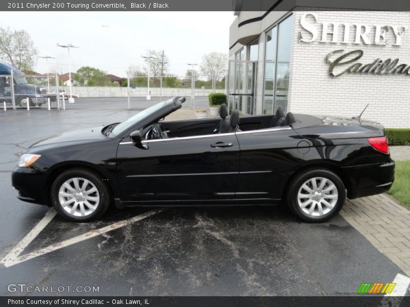 Black / Black 2011 Chrysler 200 Touring Convertible