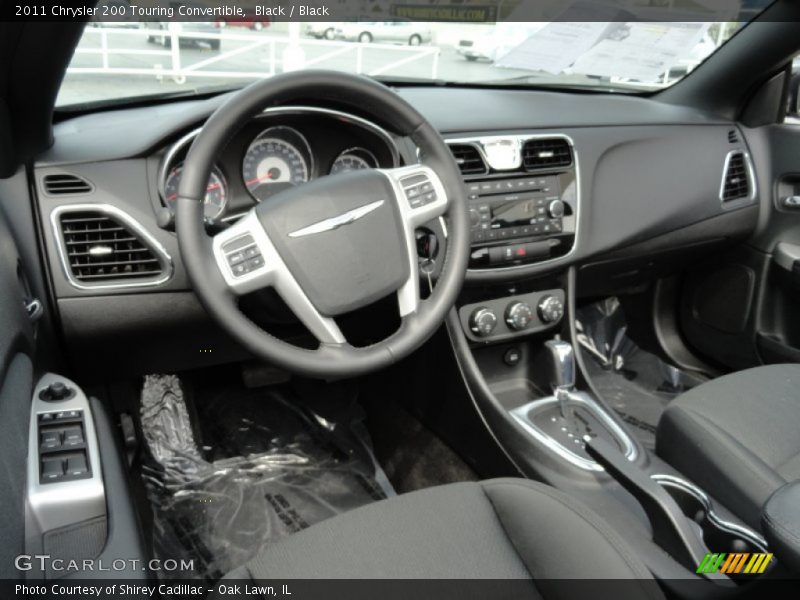 Black / Black 2011 Chrysler 200 Touring Convertible
