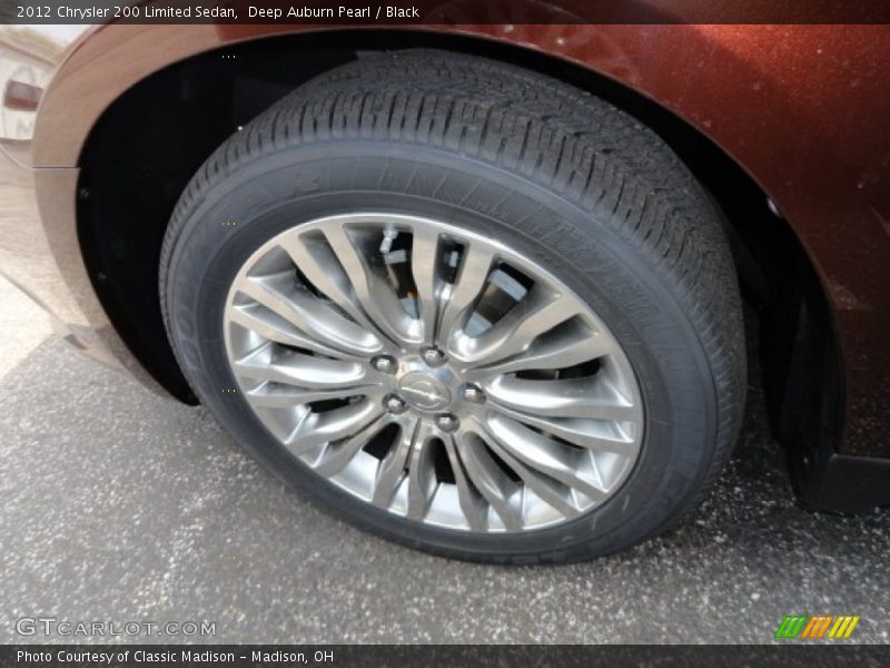 Deep Auburn Pearl / Black 2012 Chrysler 200 Limited Sedan