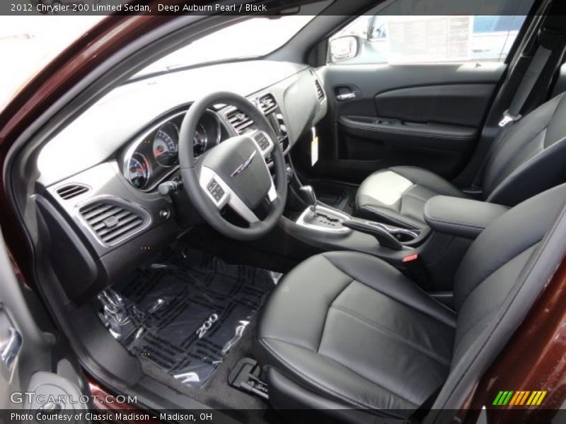 Deep Auburn Pearl / Black 2012 Chrysler 200 Limited Sedan
