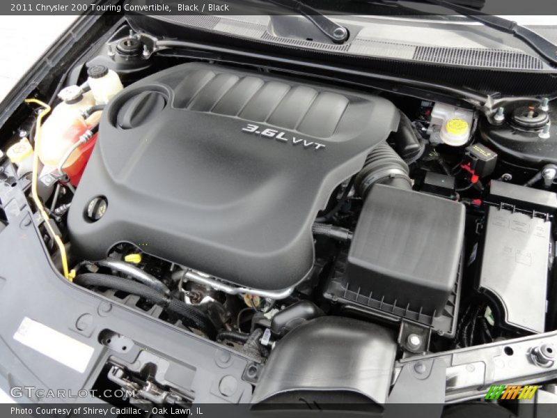 Black / Black 2011 Chrysler 200 Touring Convertible