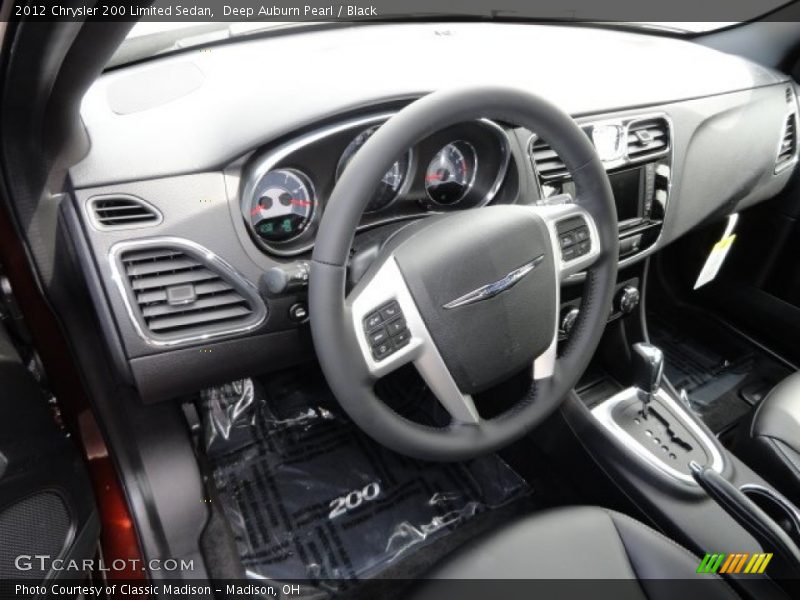 Deep Auburn Pearl / Black 2012 Chrysler 200 Limited Sedan