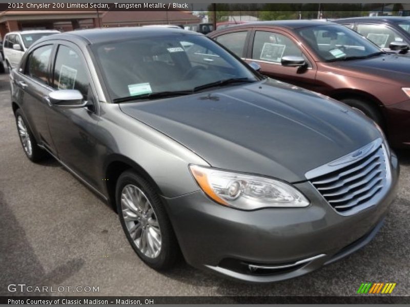 Tungsten Metallic / Black 2012 Chrysler 200 Limited Sedan
