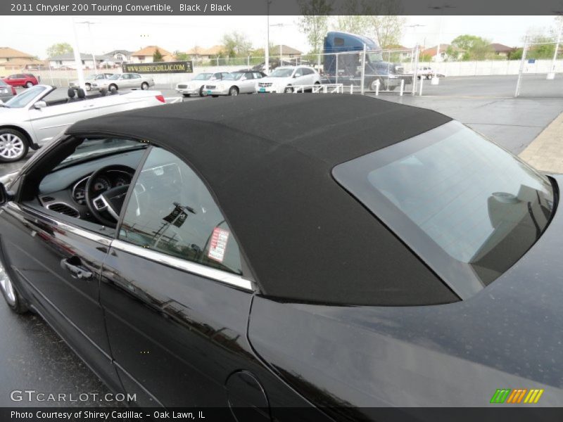 Black / Black 2011 Chrysler 200 Touring Convertible