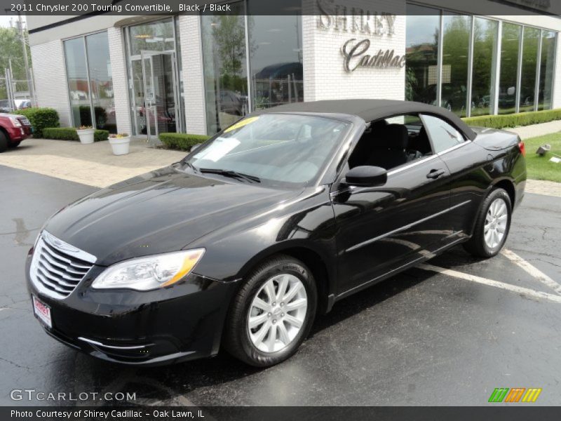Black / Black 2011 Chrysler 200 Touring Convertible