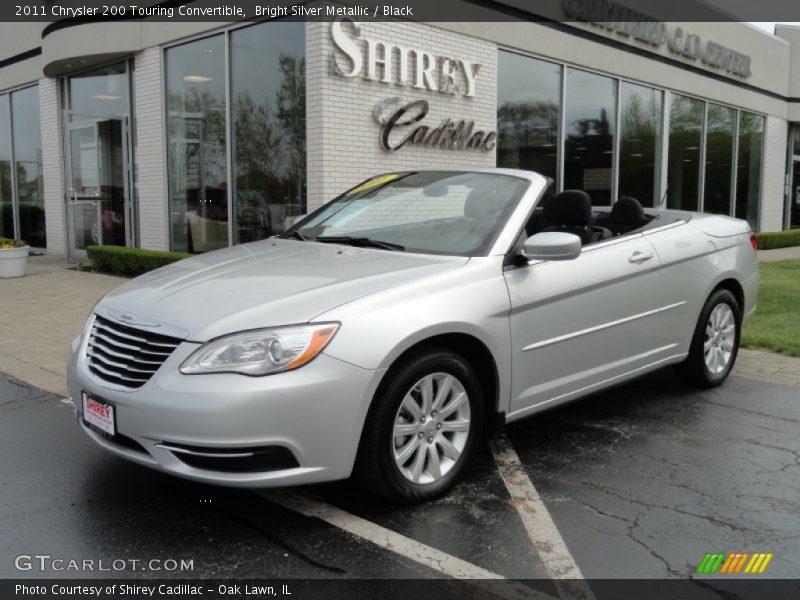 Bright Silver Metallic / Black 2011 Chrysler 200 Touring Convertible