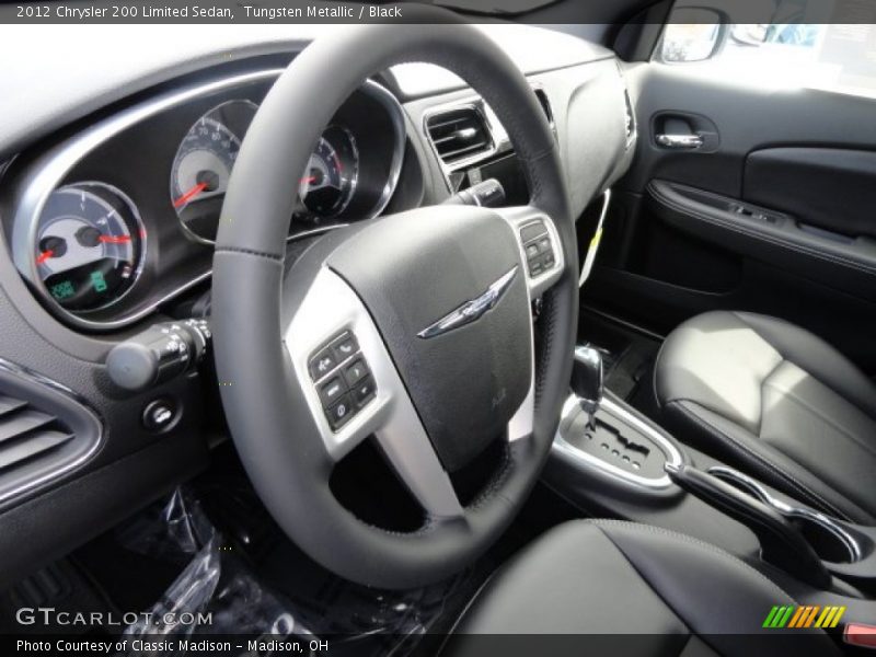 Tungsten Metallic / Black 2012 Chrysler 200 Limited Sedan