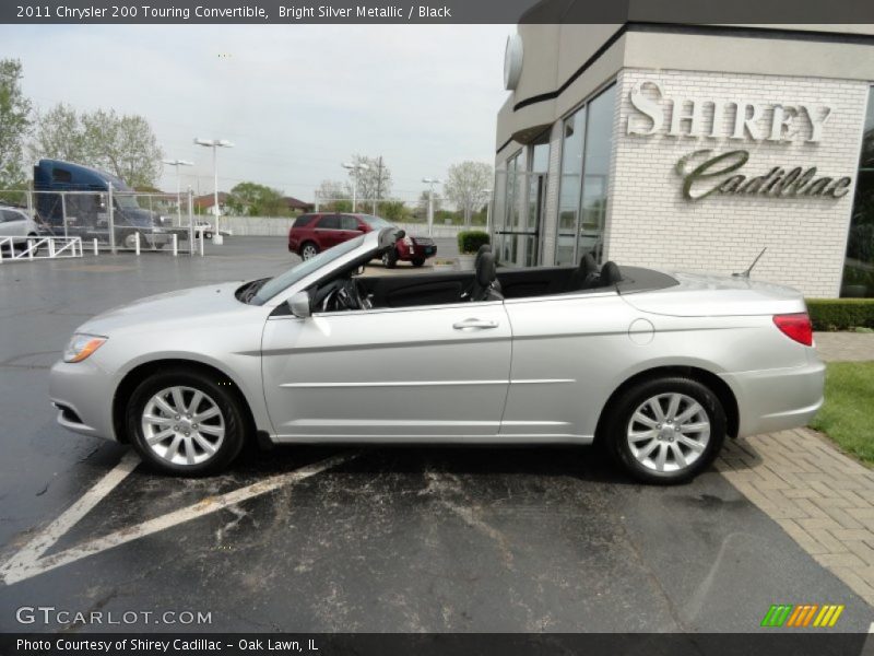 Bright Silver Metallic / Black 2011 Chrysler 200 Touring Convertible