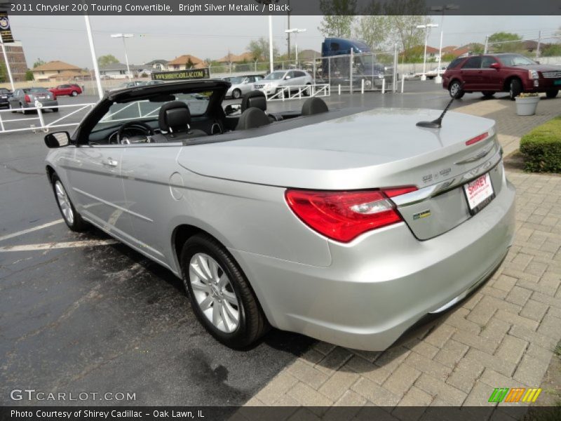 Bright Silver Metallic / Black 2011 Chrysler 200 Touring Convertible