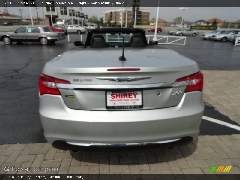 Bright Silver Metallic / Black 2011 Chrysler 200 Touring Convertible