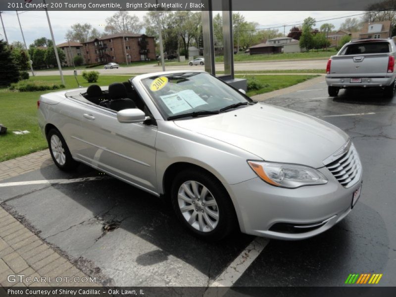 Bright Silver Metallic / Black 2011 Chrysler 200 Touring Convertible