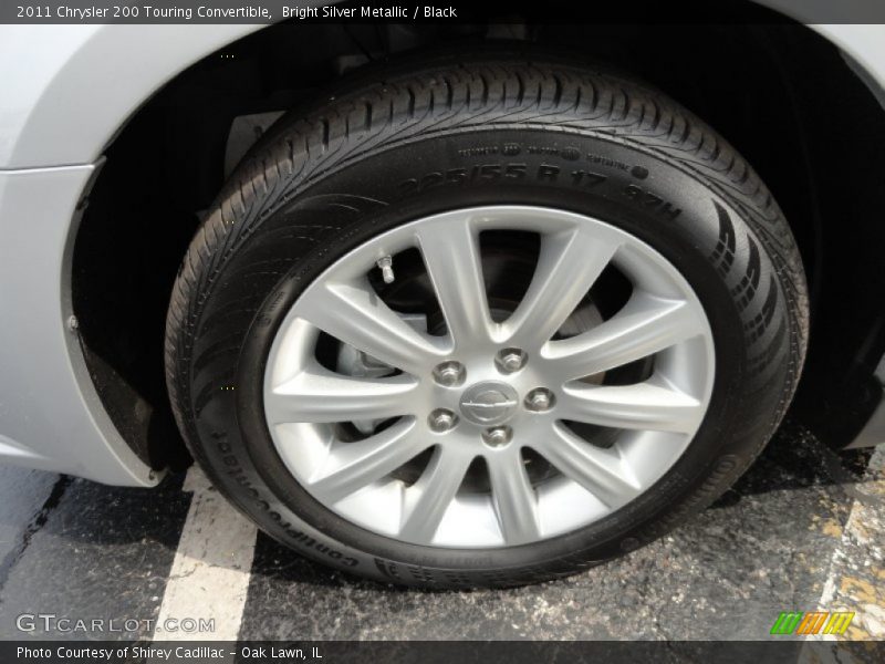 Bright Silver Metallic / Black 2011 Chrysler 200 Touring Convertible