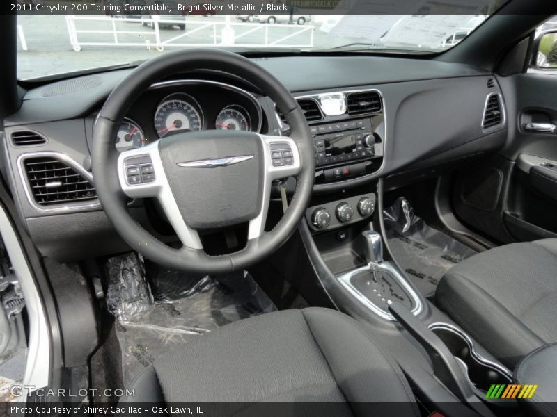 Bright Silver Metallic / Black 2011 Chrysler 200 Touring Convertible