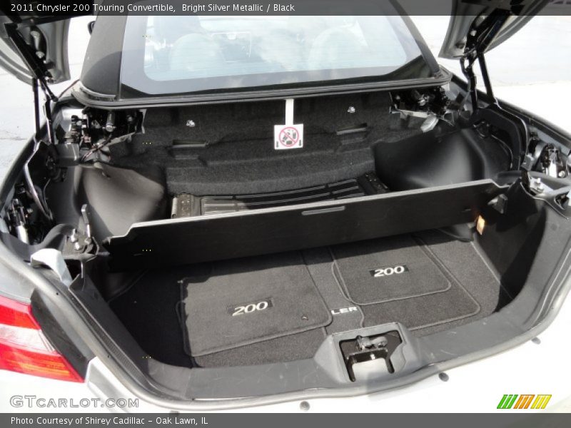 Bright Silver Metallic / Black 2011 Chrysler 200 Touring Convertible