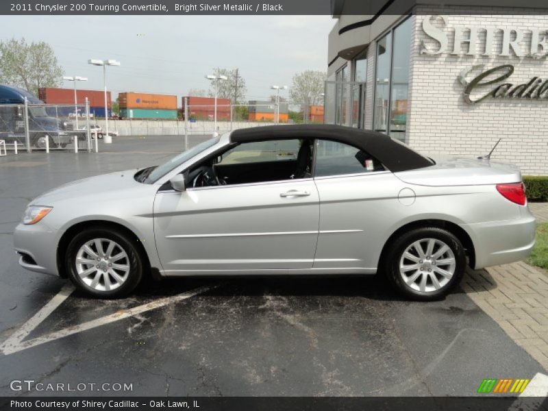 Bright Silver Metallic / Black 2011 Chrysler 200 Touring Convertible