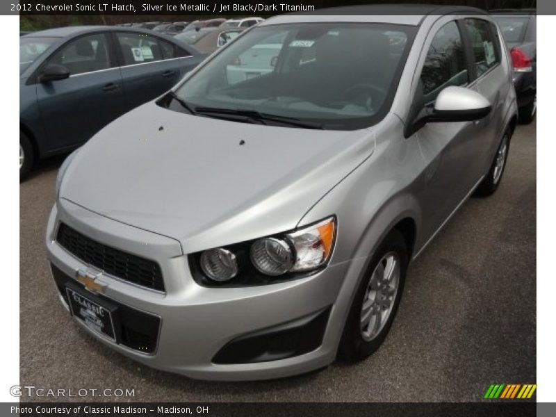 Silver Ice Metallic / Jet Black/Dark Titanium 2012 Chevrolet Sonic LT Hatch