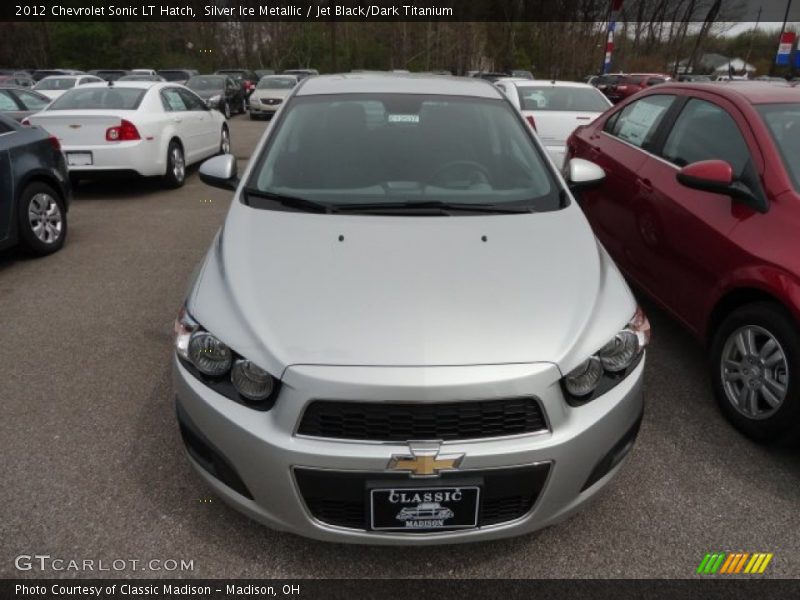 Silver Ice Metallic / Jet Black/Dark Titanium 2012 Chevrolet Sonic LT Hatch
