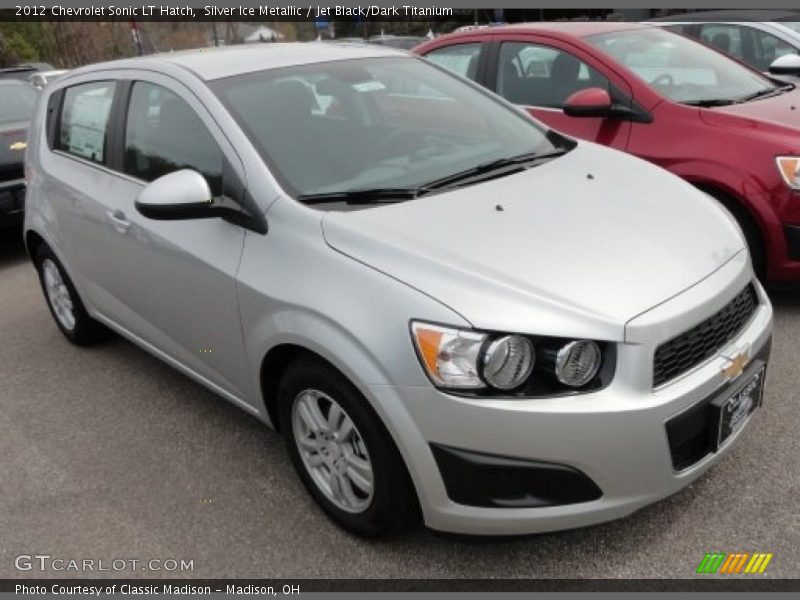 Silver Ice Metallic / Jet Black/Dark Titanium 2012 Chevrolet Sonic LT Hatch