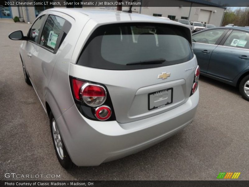 Silver Ice Metallic / Jet Black/Dark Titanium 2012 Chevrolet Sonic LT Hatch