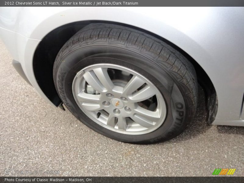 Silver Ice Metallic / Jet Black/Dark Titanium 2012 Chevrolet Sonic LT Hatch