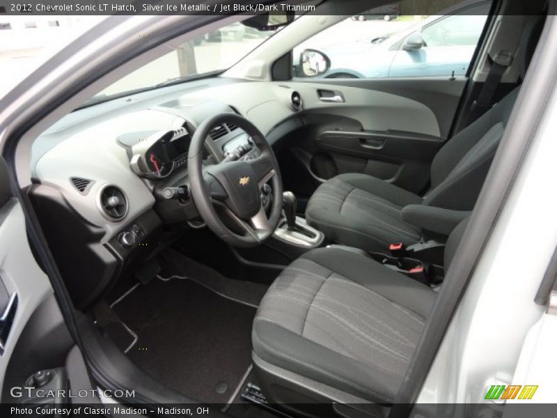 Silver Ice Metallic / Jet Black/Dark Titanium 2012 Chevrolet Sonic LT Hatch